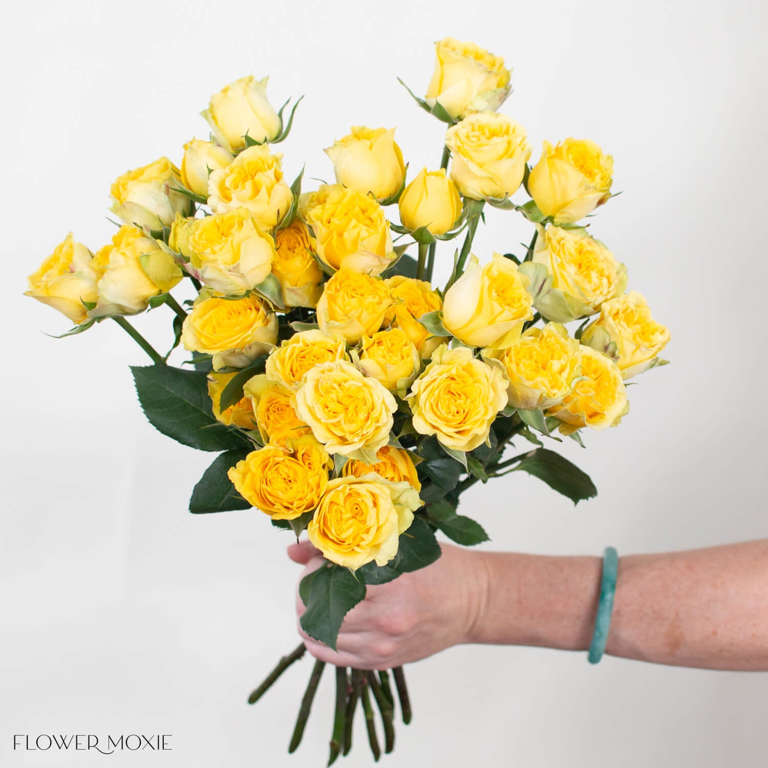 Yellow Fibonacci Spray Roses