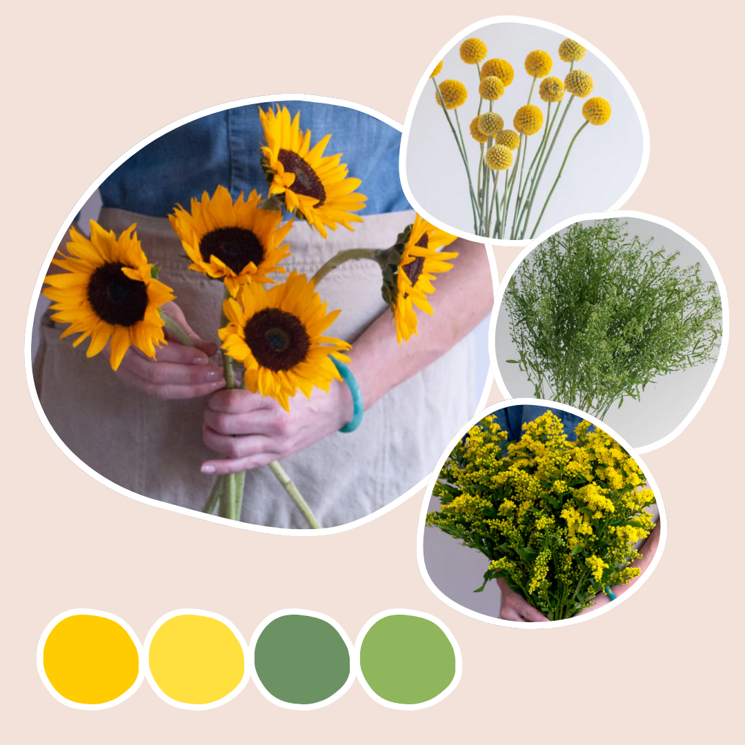 Yellow Mixed Box – Sunflowers
