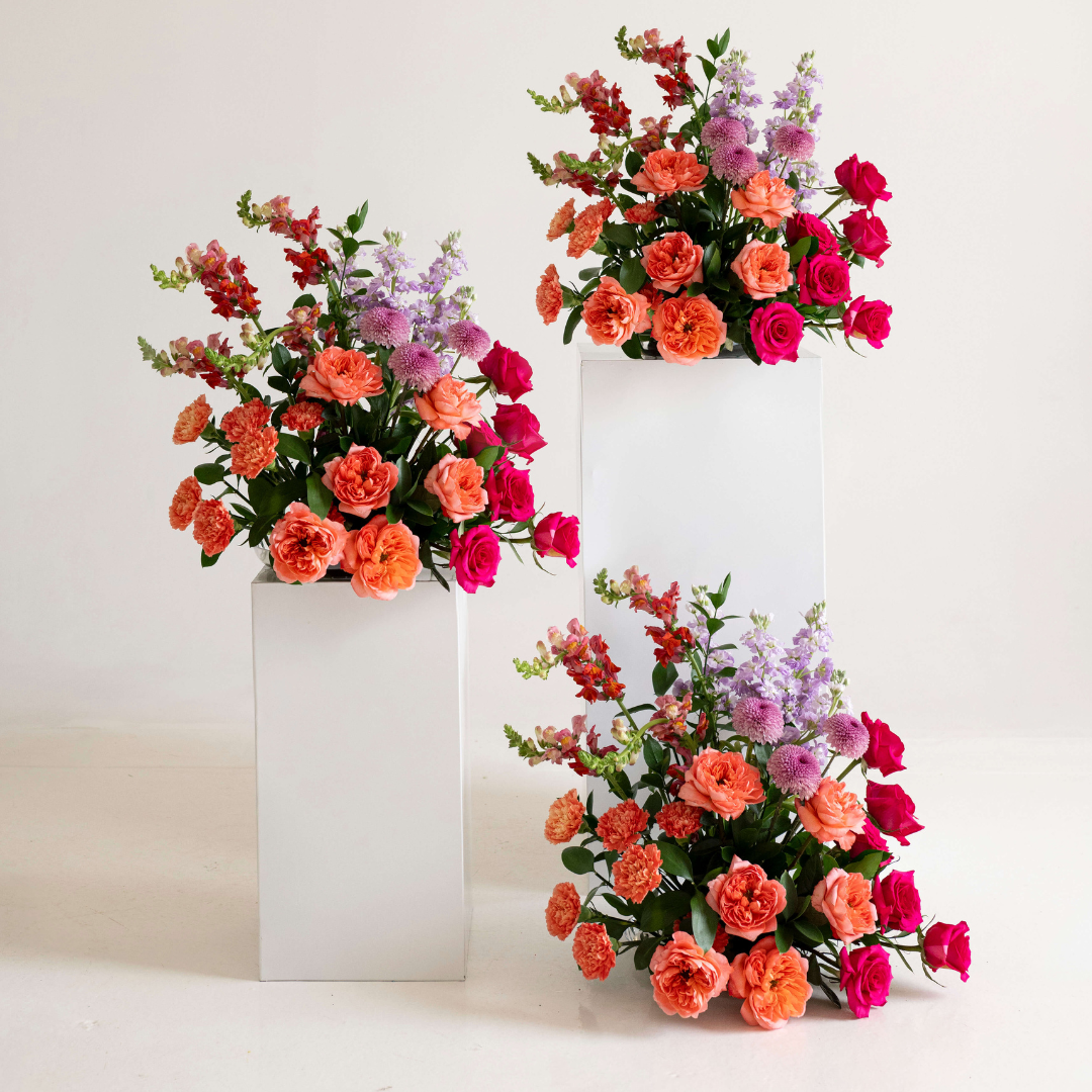 Color Crush Large Ceremony Pillar Arrangement