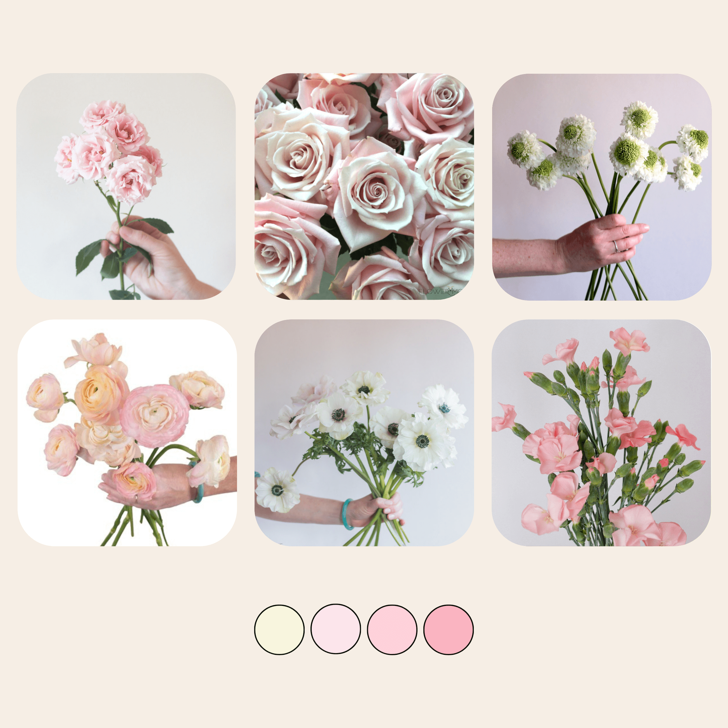 delicate pink diy flower box