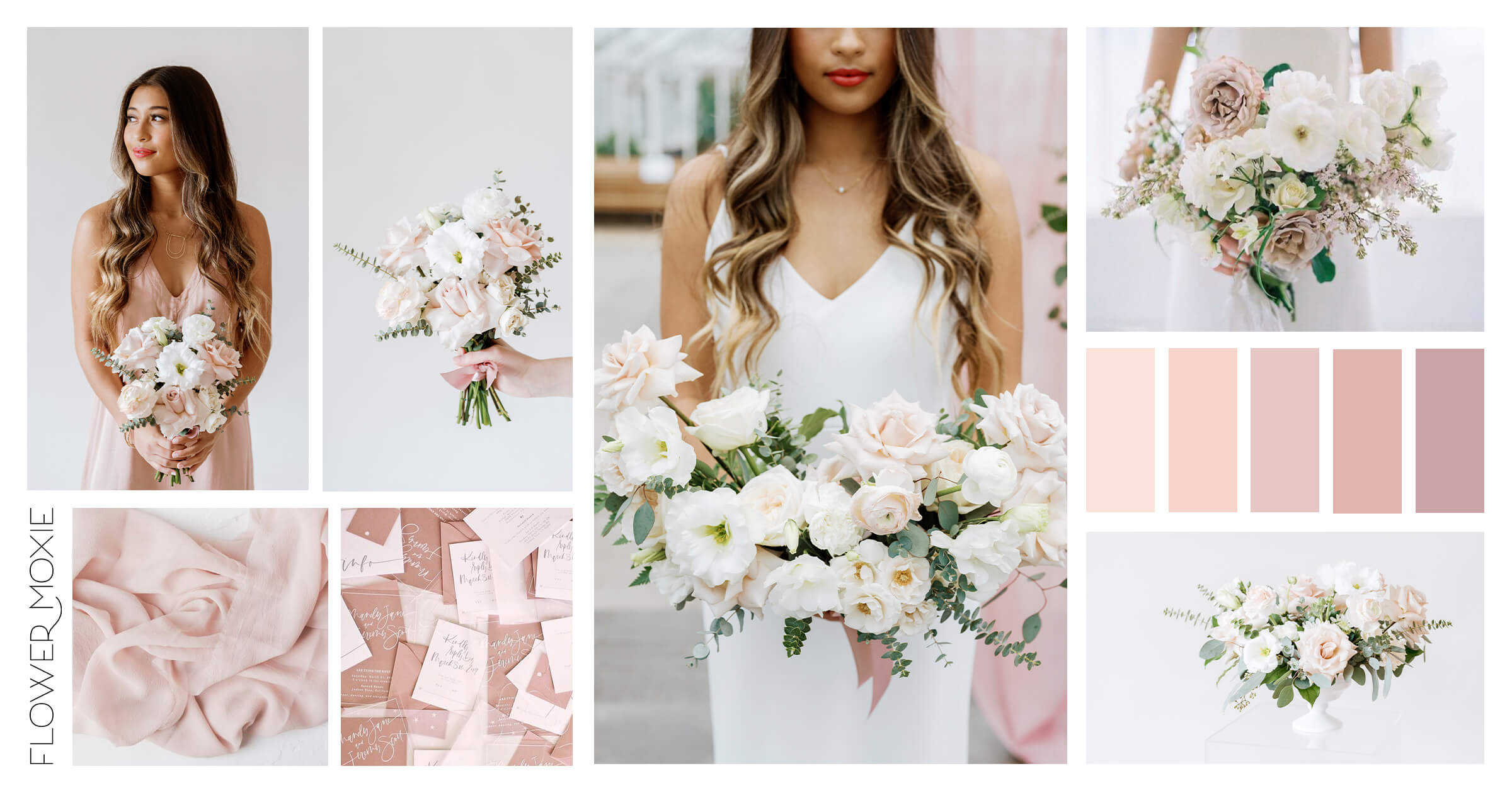 dusty rose cream diy wedding flowers