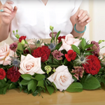 low profile DIY wedding flower centerpiece