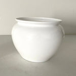 Large White Jardinere Plastic Vase