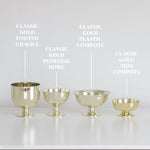 Classic Gold Mini Plastic Chalice Compote