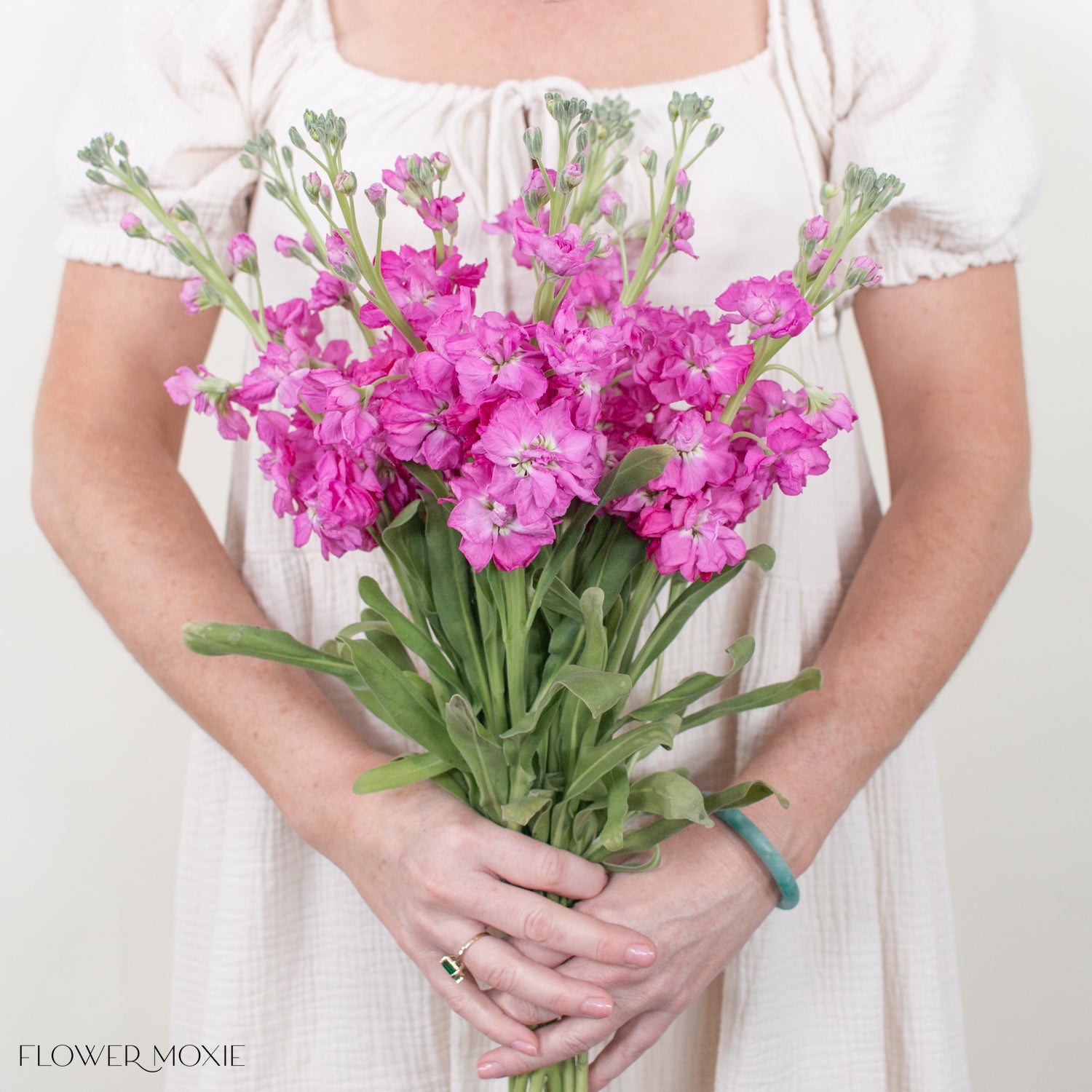 Medium Pink Stock Flower | Bulk DIY Weddings | Flower Moxie
