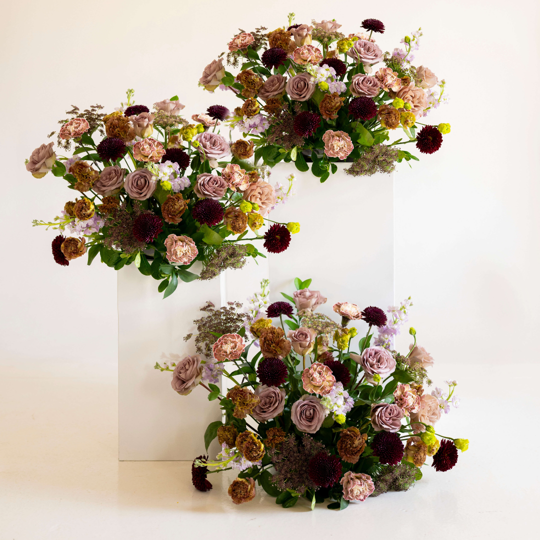 Midnight Garden Large Ceremony Pillar Arrangement
