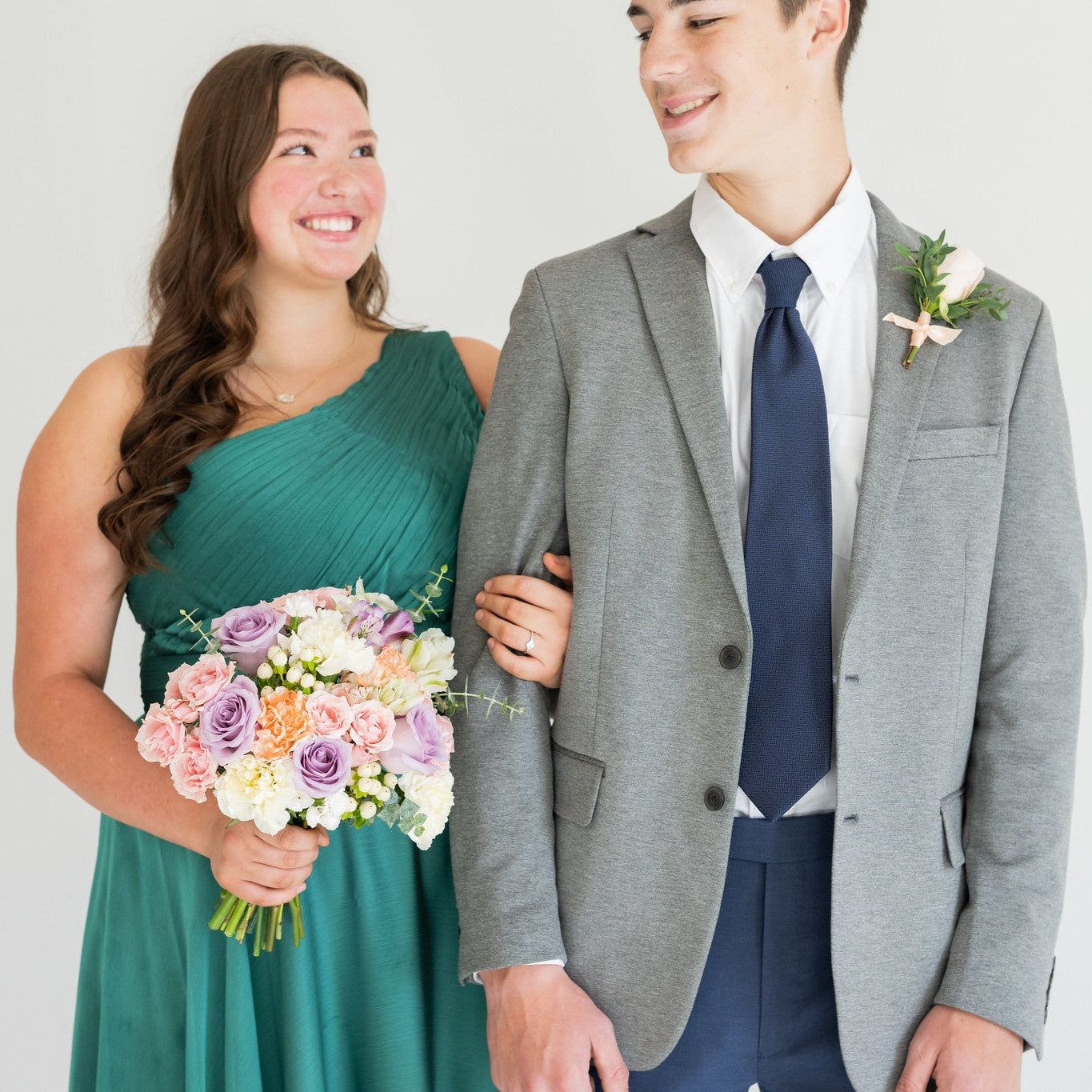 pastel prom flowers