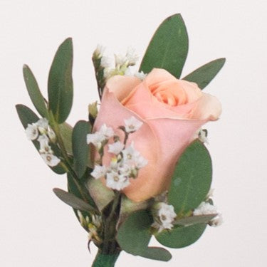 Peach Modern Premade Boutonniere