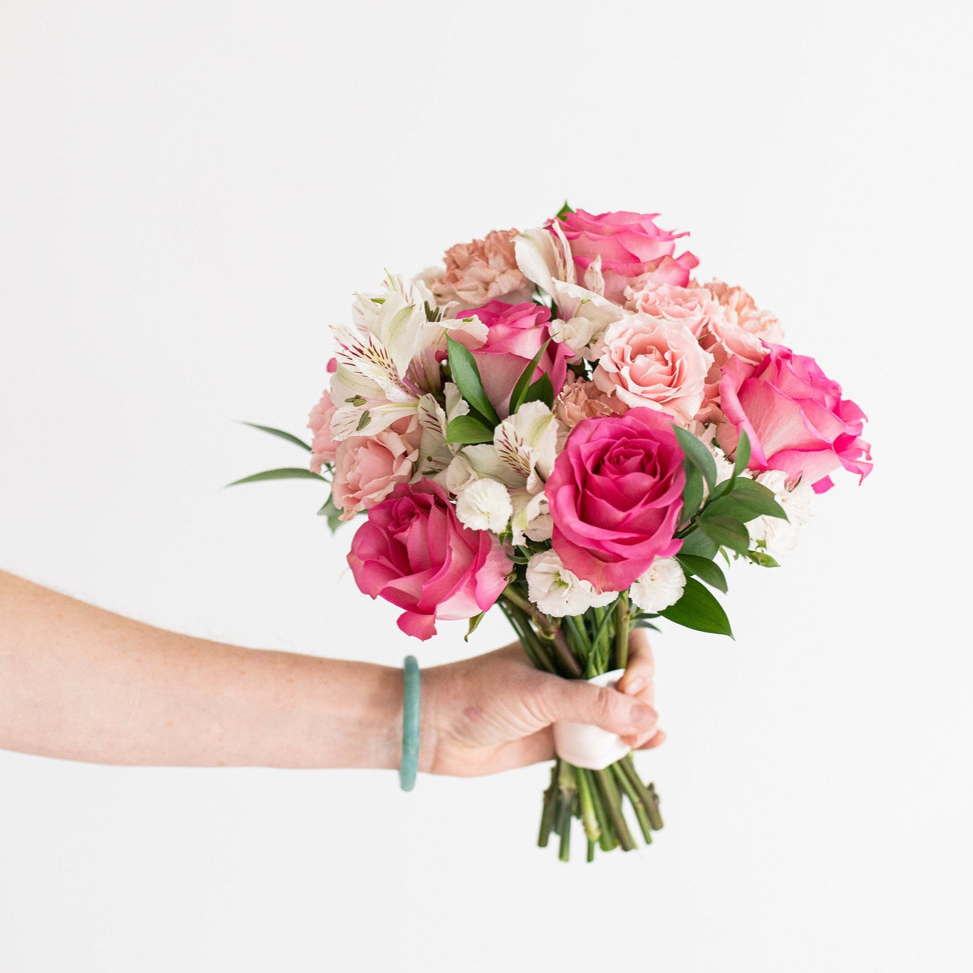 pink prom flowers