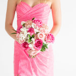 pink prom flowers