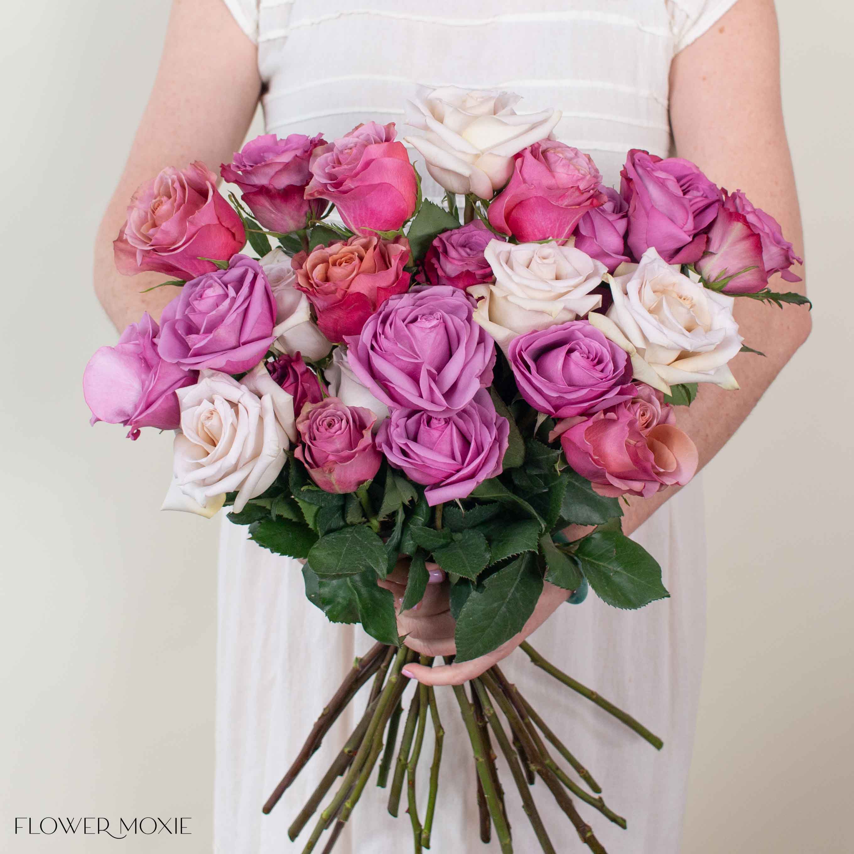 Rainbow Lavanda Rose Bouquet
