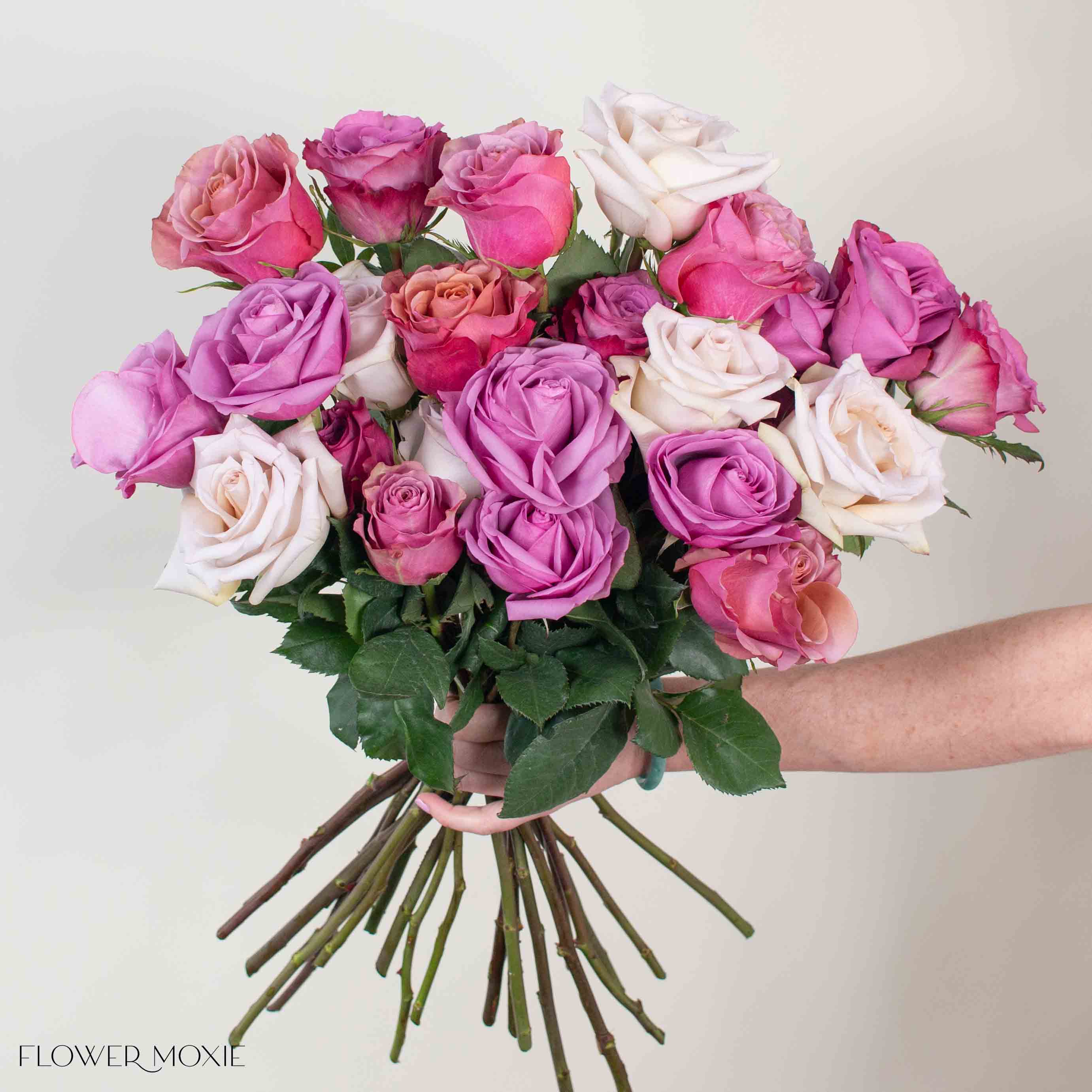 Rainbow Lavanda Rose Bouquet