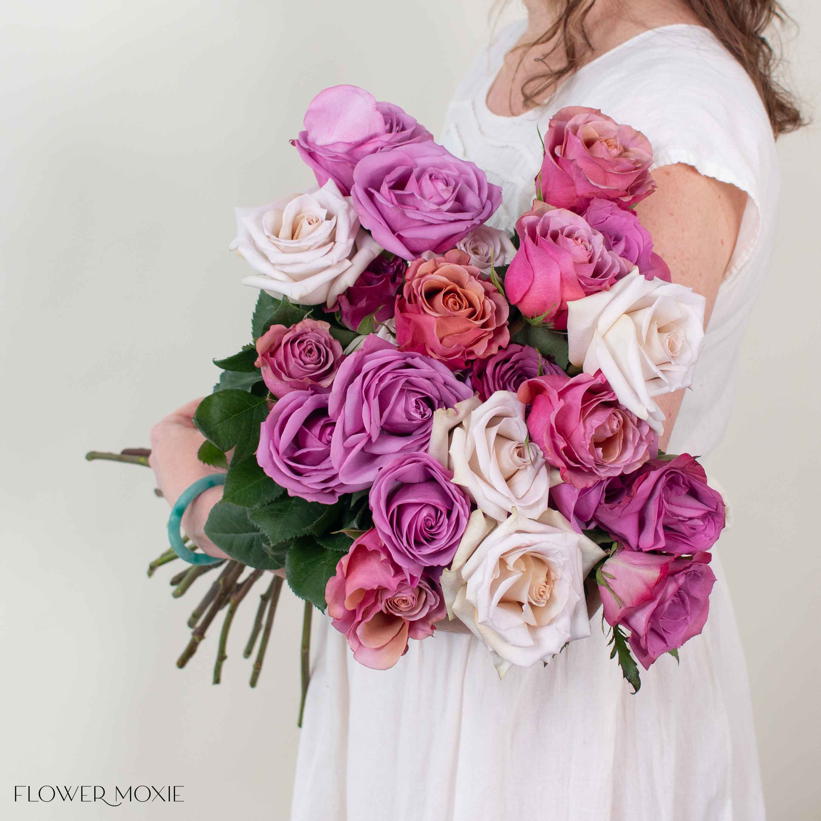 Rainbow Lavanda Rose Bouquet