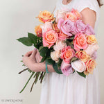 Rainbow Light Pinks Rose Bouquet