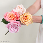 Rainbow Light Pinks Rose Bouquet