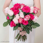 Rainbow Pinks Rose Bouquet