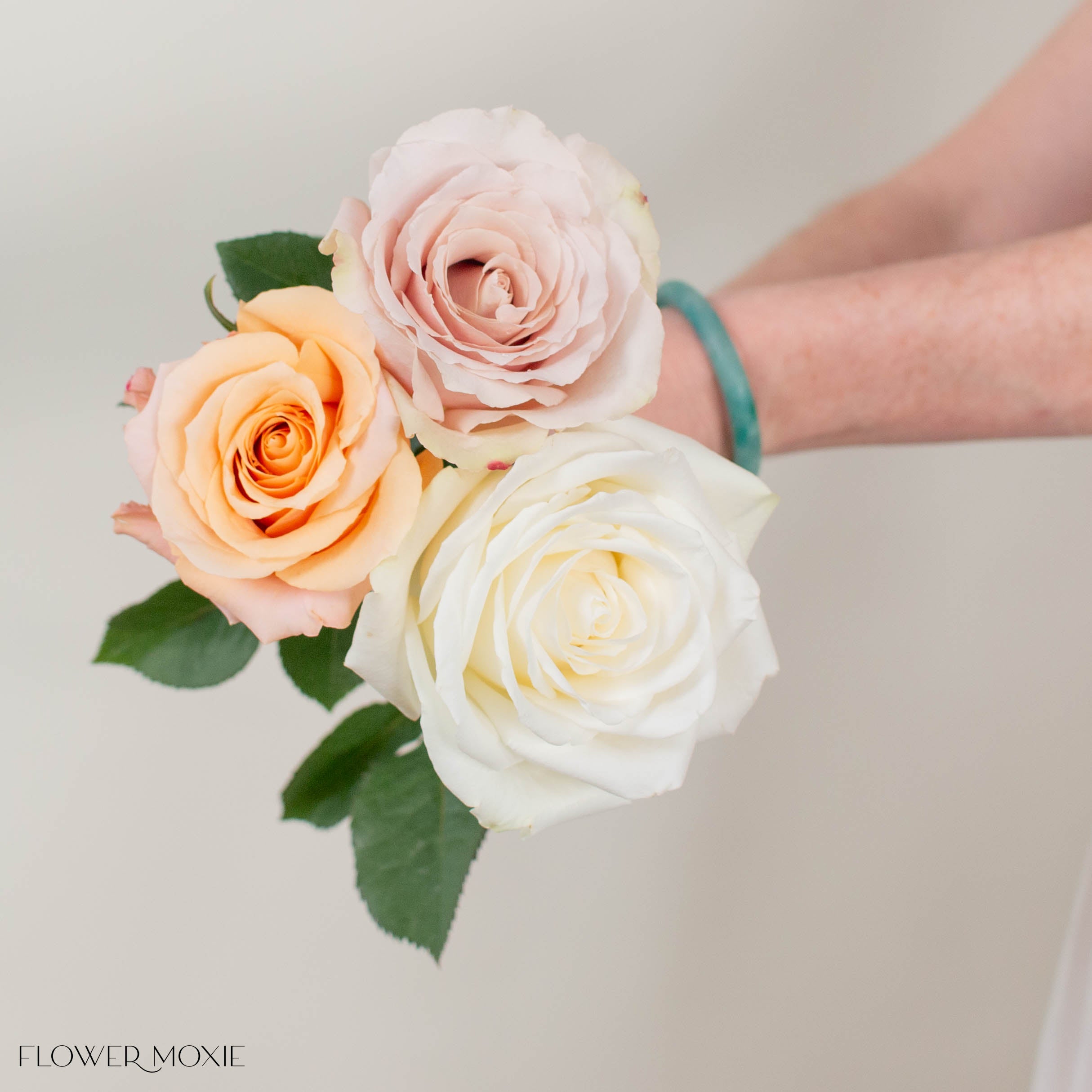 Rainbow Wedding Rose Bouquet