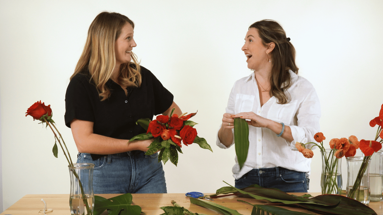 tropical cascade bouquet tutorial
