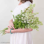 White Larskpur Flower
