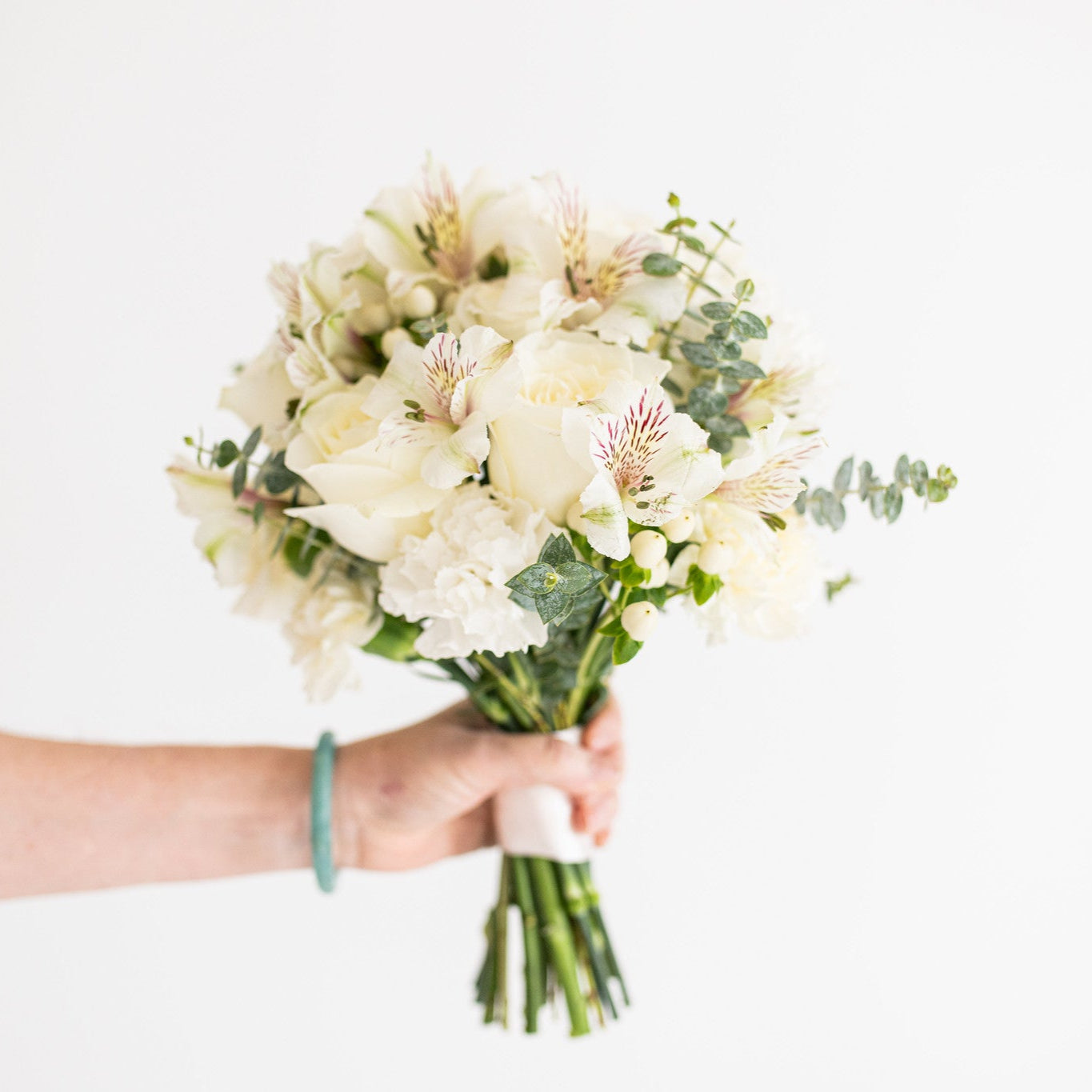 white flowers for prom