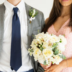 cream rose boutonniere for prom