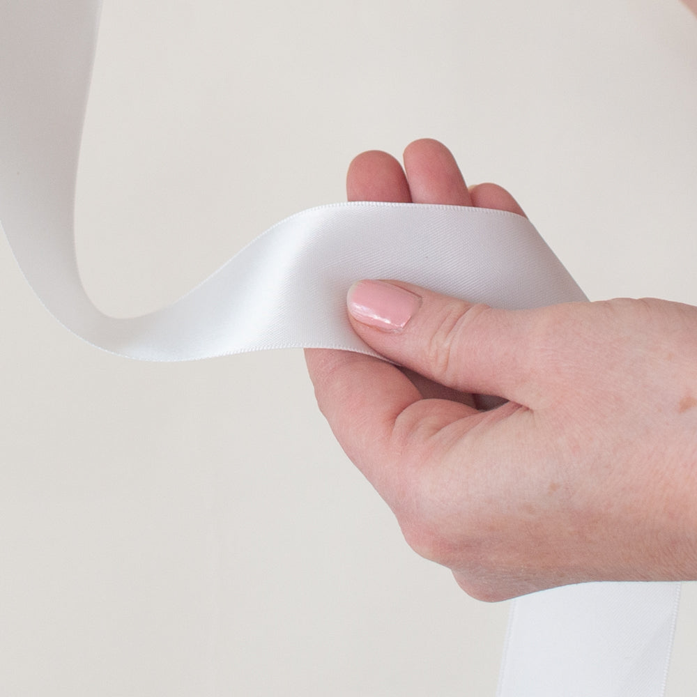 White Satin Ribbon