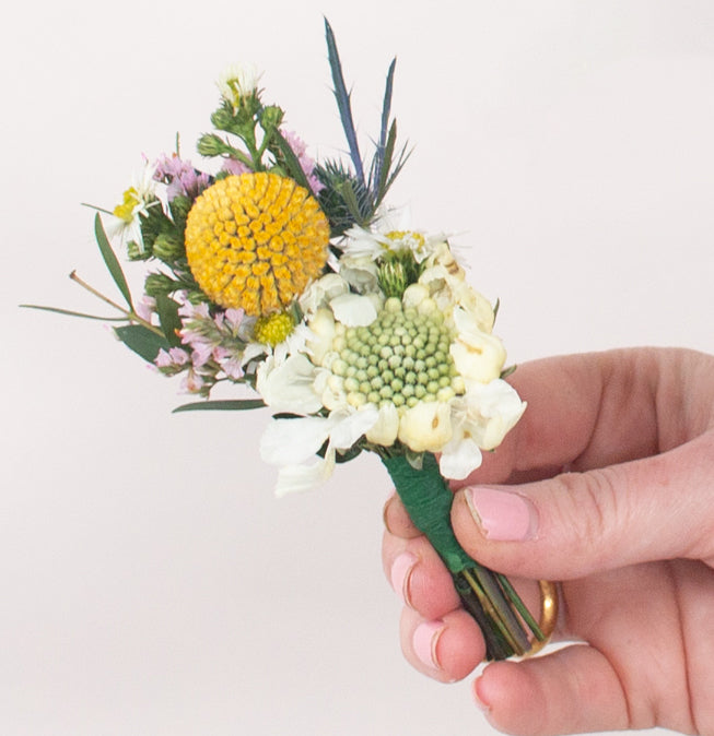 wildflower premade boutonniere