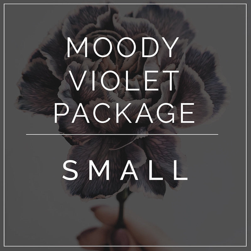 Moody Plum and Violet Wedding Flower Packages