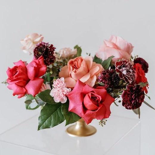Pink and Raspberry Centerpiece IY by Flower Moxie