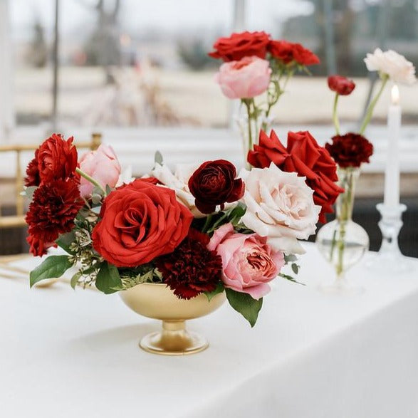 Red Currant DIY Wedding Centerpiece by Flower Moxie