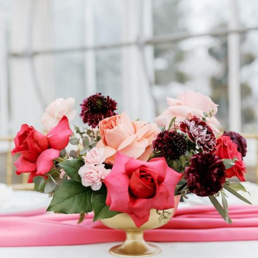 Pink and Raspberry Centerpiece IY by Flower Moxie