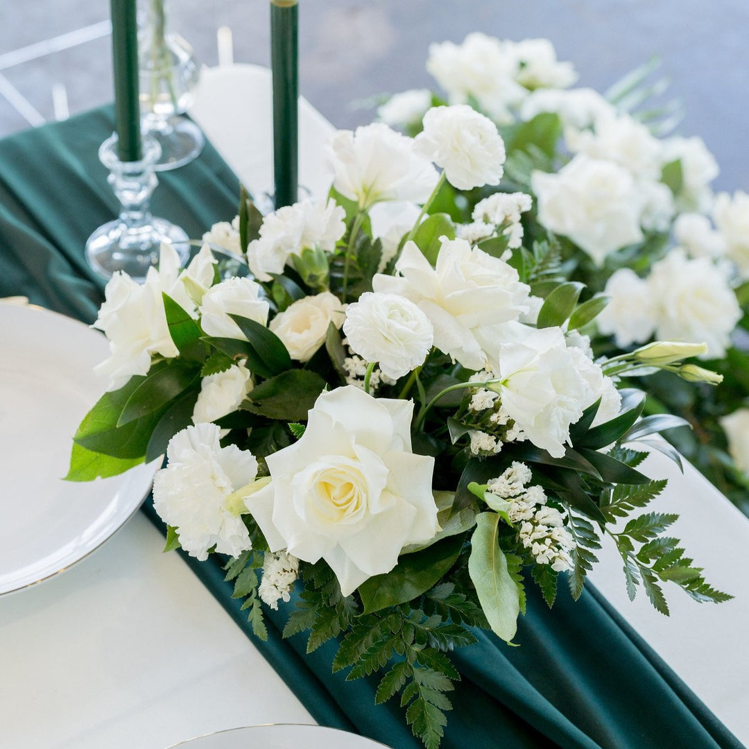 Emerald and Cream DIY Flowers | Wedding Flowers | Flower Moxie, image size:1080x1080