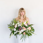 Tropical Peach and Blush DIY Wedding Bouquet