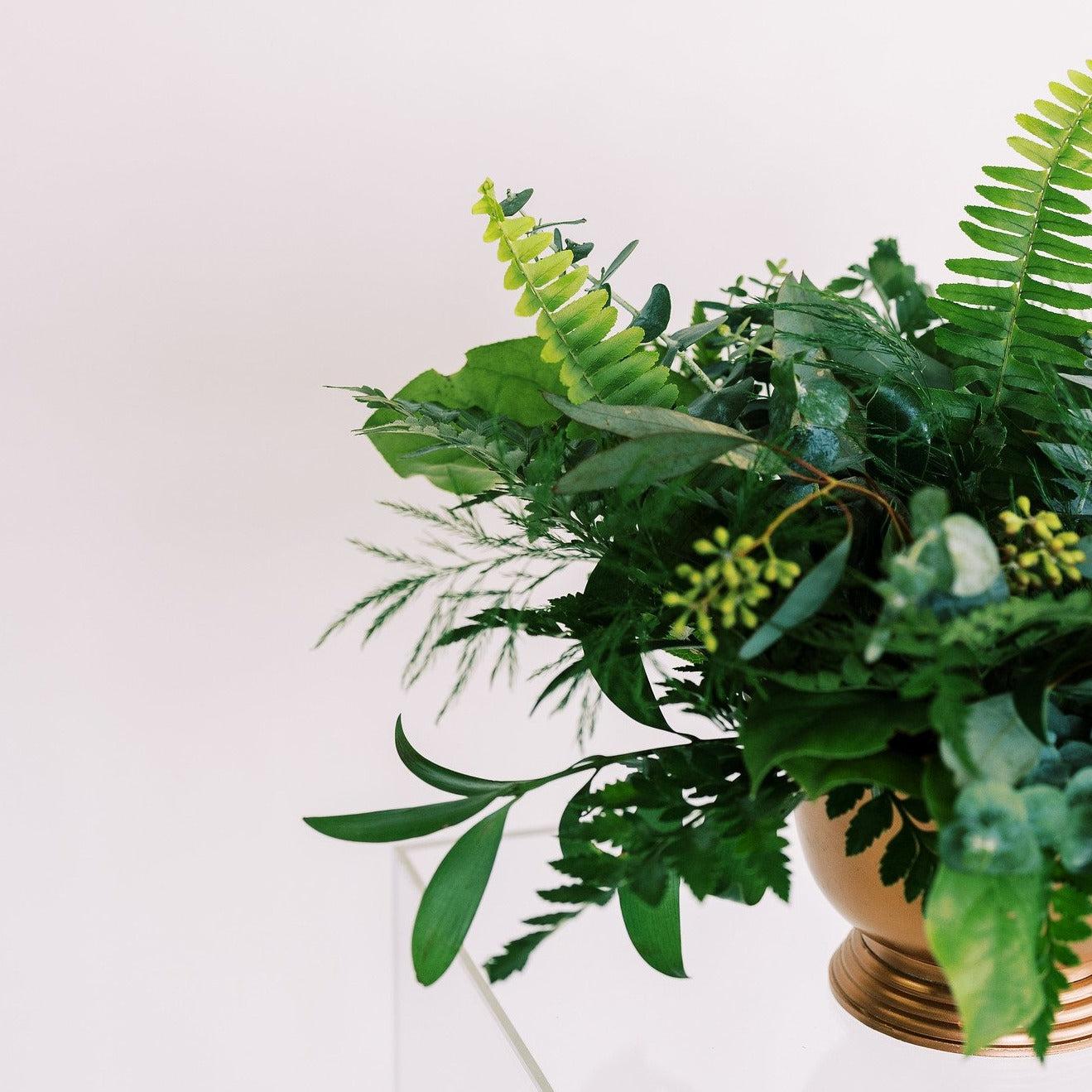 Greenery Only Centerpiece DIY Easy Inexpensive, Flower Moxie