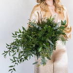 Greenery Only Bridal Bouquet Cascade DIY Flower Moxie