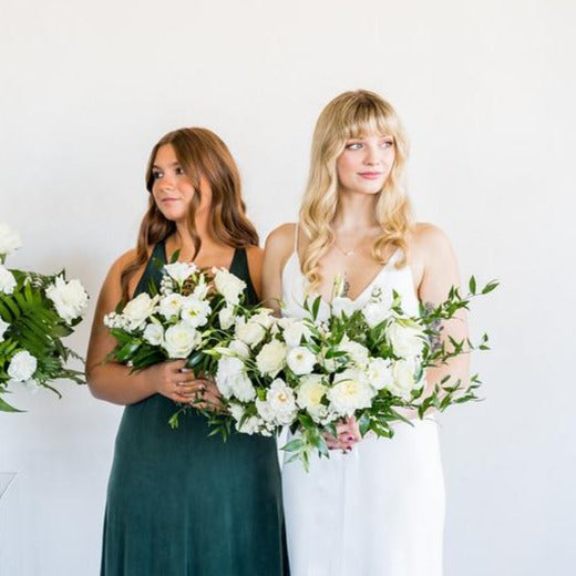 Emerald and Cream Bridesmaid Kit | Wedding Flowers | Flower Moxie Emerald and Cream Bridesmaid Kit | Wedding Flowers | Flower Moxie