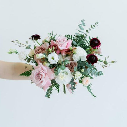 Mauve and Plum DIY Wedding Bouquet by Flower Moxie