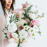 Mauve nd Cream Bridal Bouquet for DIY Wedding Flowers