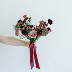 Moody Plum and Violet Bridesmaid Bouquet