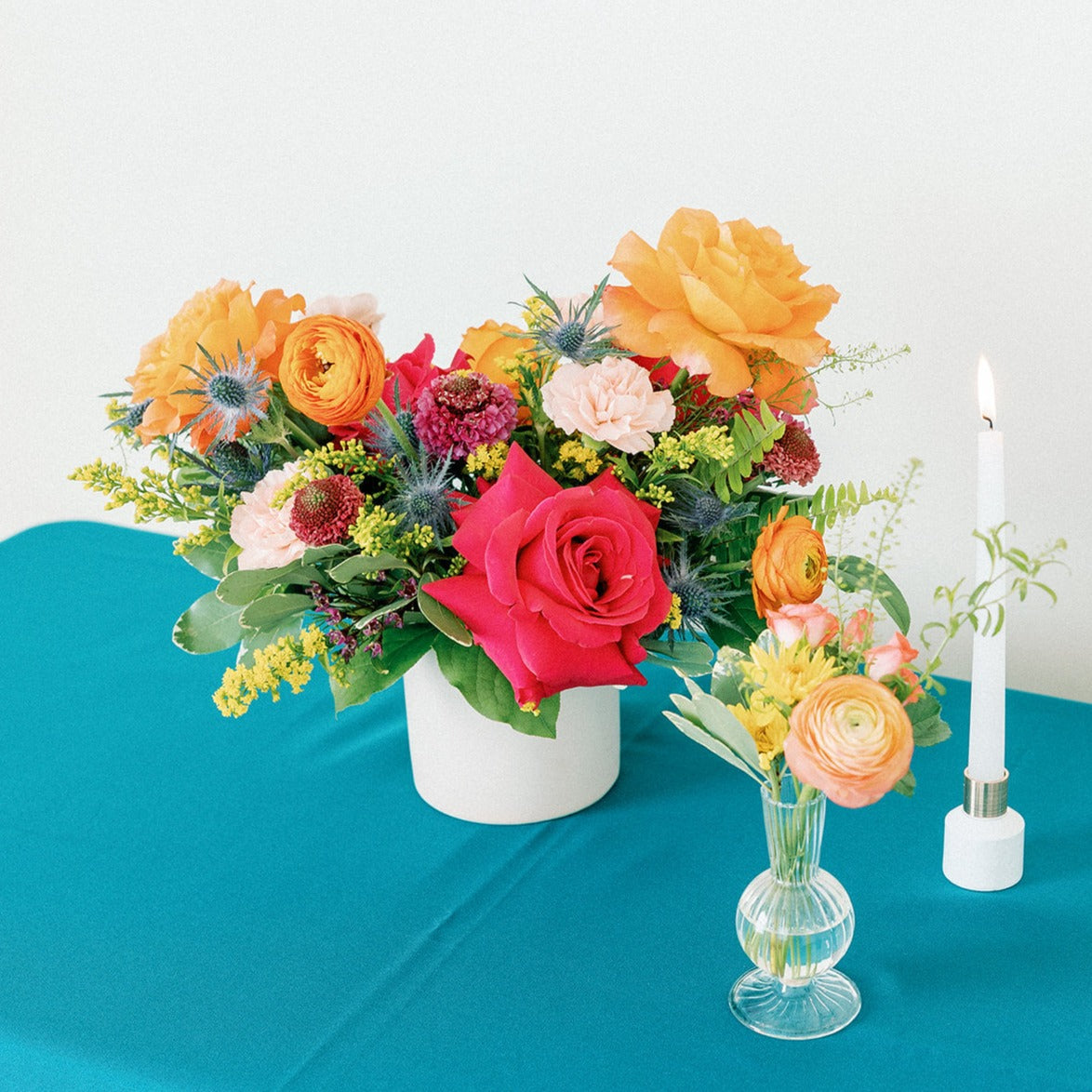 Colorful and Vibrant Wedding Centerpiece