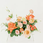 Peach and Coral Centerpiece, DIY Wedding Flowers by Flower Moxie