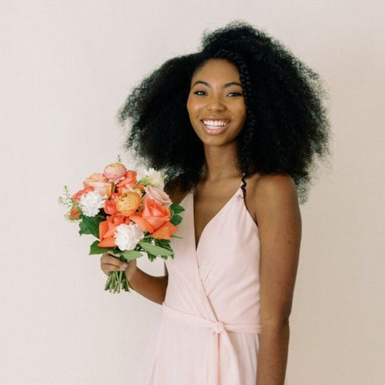Peach and Coral Bridesmaid Bouquets | DIY Wedding