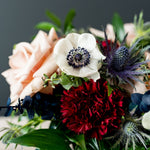 Navy and Wine Centerpiece DIY Wedding Flower Package
