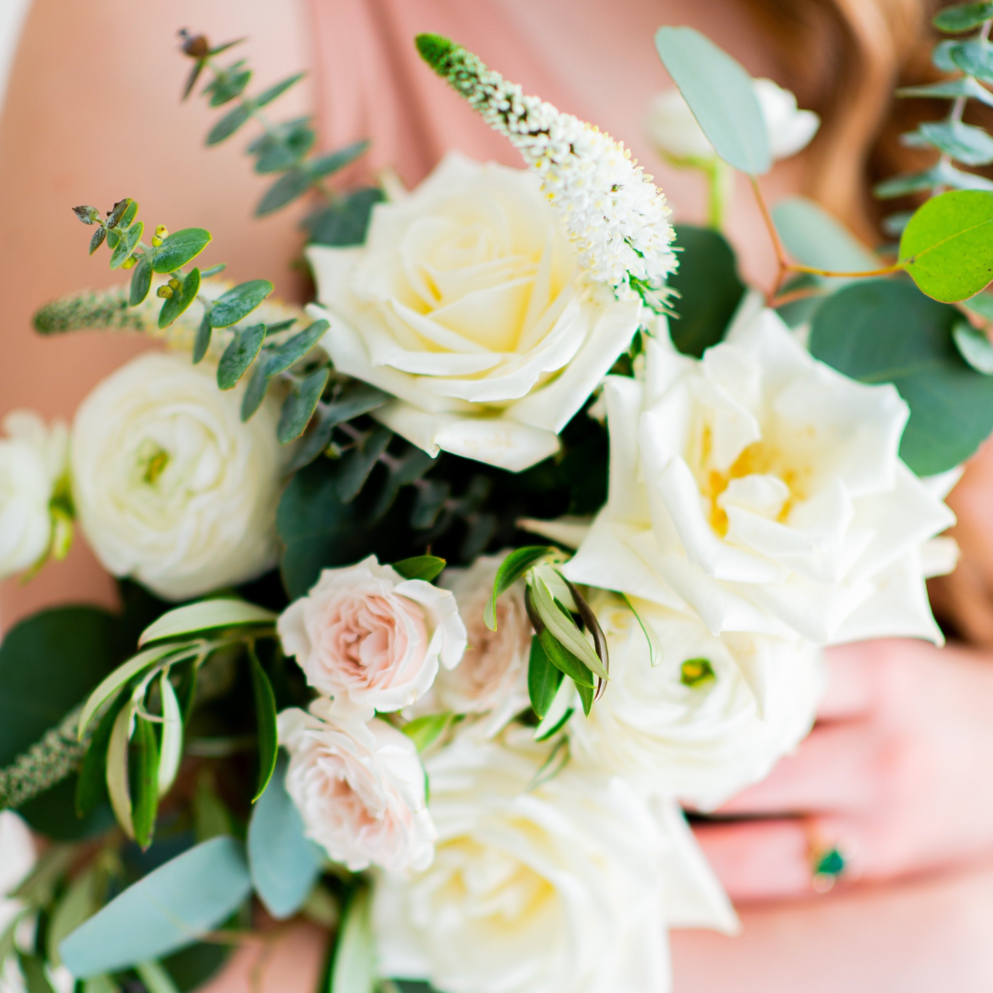 Cream and Sage DIY Wedding Bouquet Flower Moxie