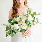 Cream and Sage DIY Wedding Bouquet Flower Moxie