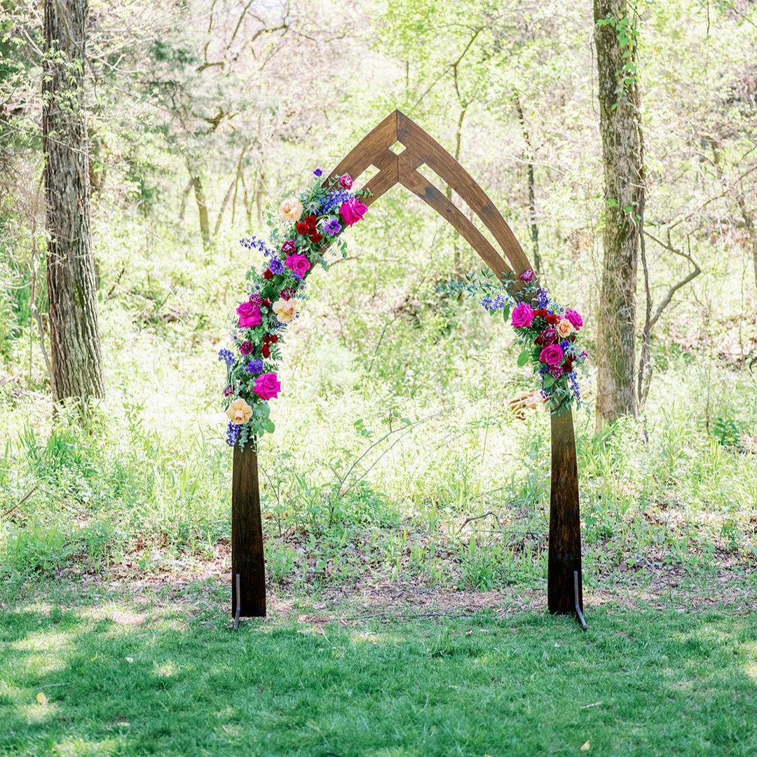 Jewel Tone Ceremony Flowers | DIY Wedding Flowers | Flower Moxie