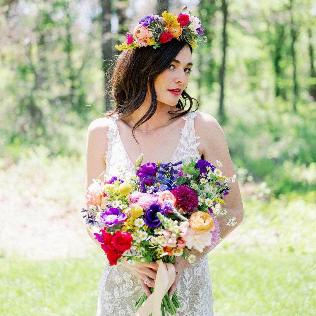 Wildflower Ceremony Flowers | DIY Wedding Flowers | Flower Moxie