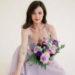 Eggplant Plum and Lavender Bridal Bouquet for DIY Wedding Flowers Ocean Song and Purple Lisianthus