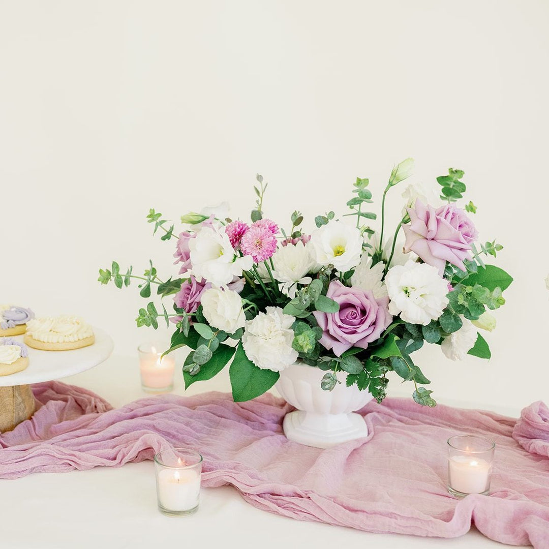 Lavender and Cream Centerpiece Kit | DIY Wedding | Flower Moxie