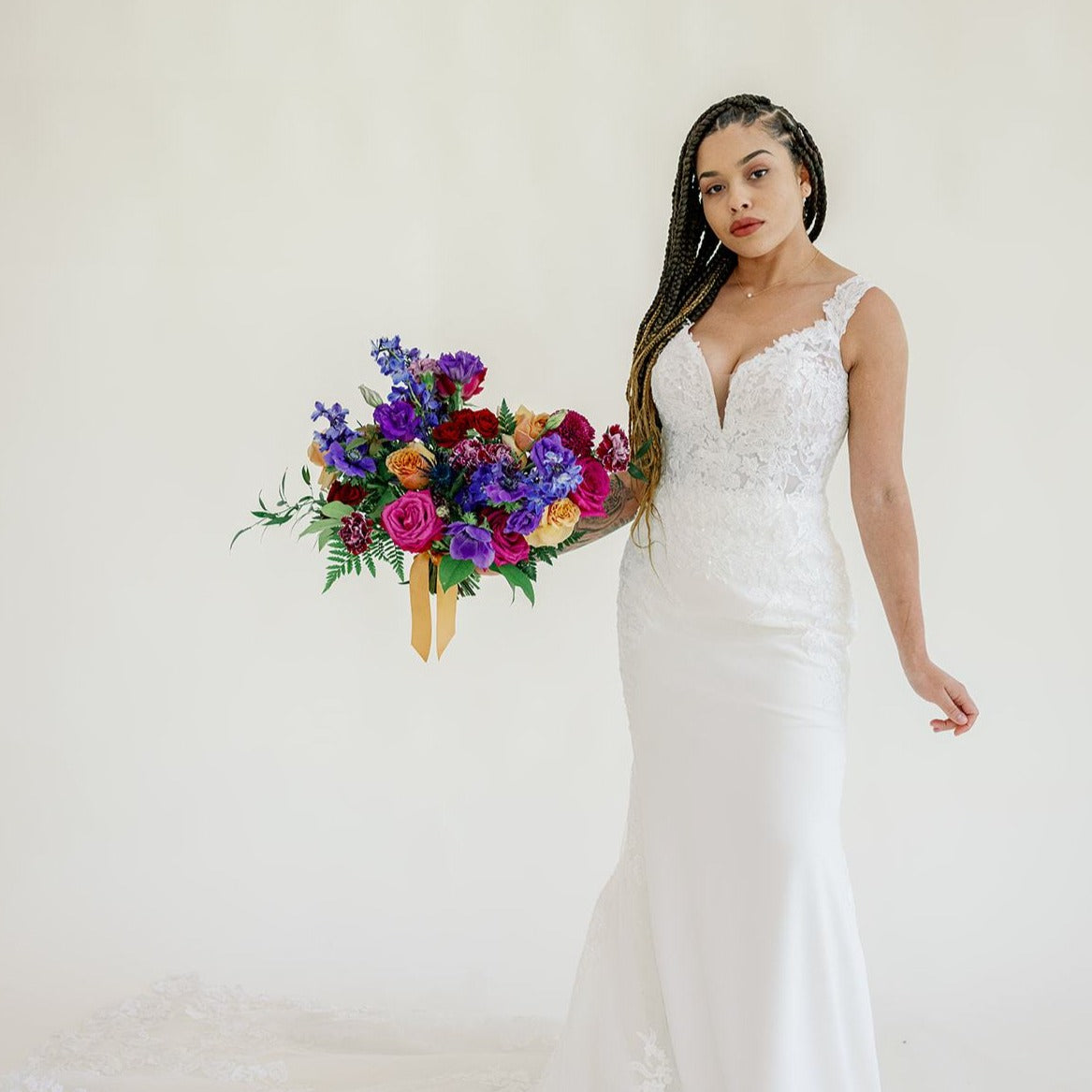 Jewel Tone Wedding Bouquet for DIY Brides